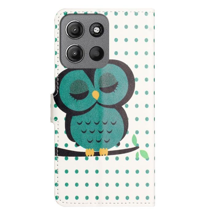 Bild 5,  Motorola Moto G15 / G15 Power Fodral Med Tryck Uggla - Teknikhallen.se