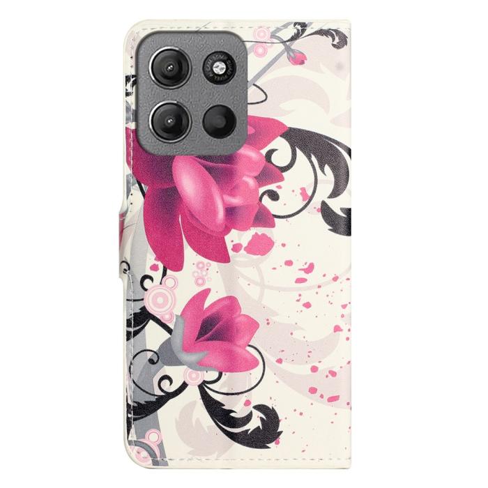 Bild 5,  Motorola Moto G15 / G15 Power Fodral Med Tryck Lotus Blomma - Teknikhallen.se