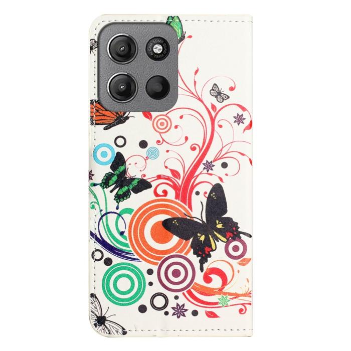 Bild 5,  Motorola Moto G15 / G15 Power Fodral Med Tryck Fjärilar - Teknikhallen.se
