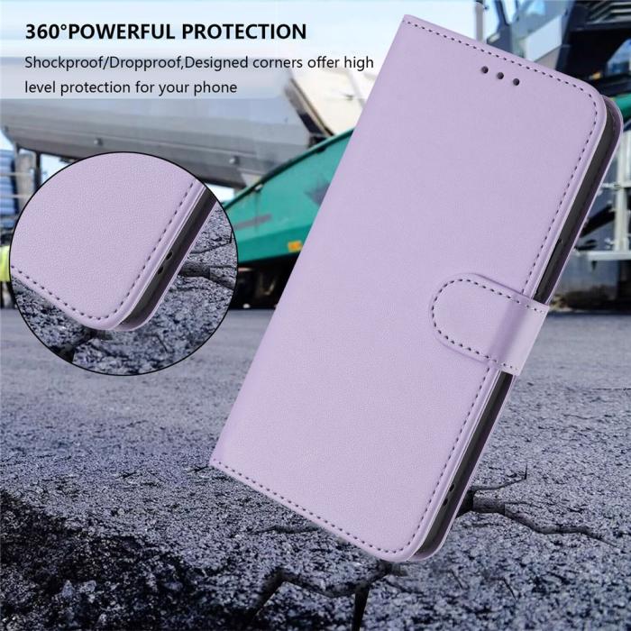 Bild 6,  Motorola Moto G15 / G15 Power Fodral Läder Lila - Teknikhallen.se
