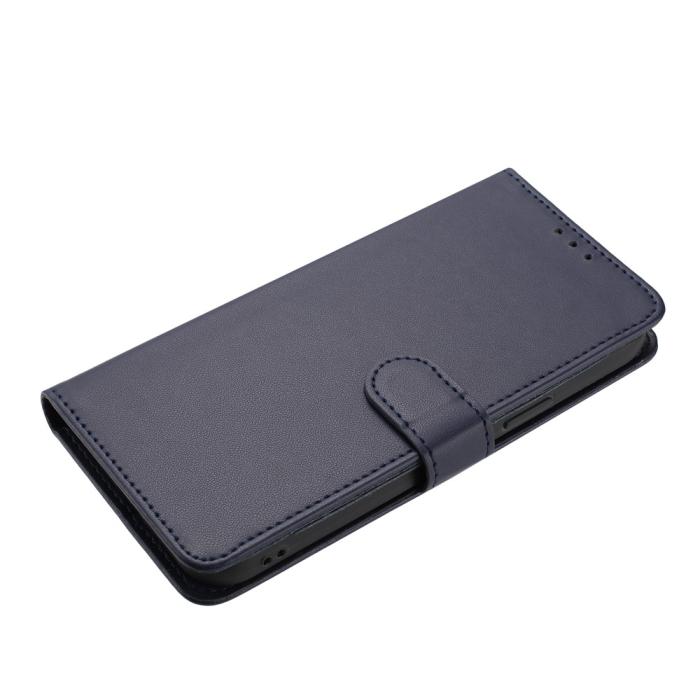Bild 5,  Motorola Moto G15 / G15 Power Fodral Läder Blå - Teknikhallen.se