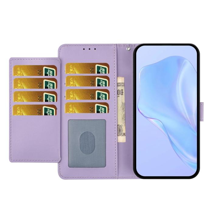 Bild 3,  Motorola Moto G15 / G15 Power Fodral Läder Lila - Teknikhallen.se