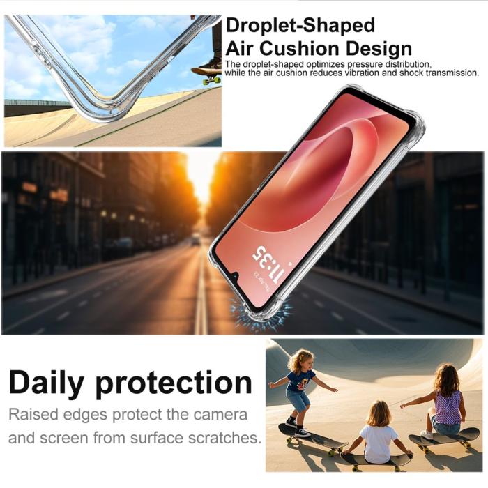 Bild 2, IMAK IMAK Moto G06/G06 Power Skal TPU AirBag Shockproof Transparent - Teknikhallen.se