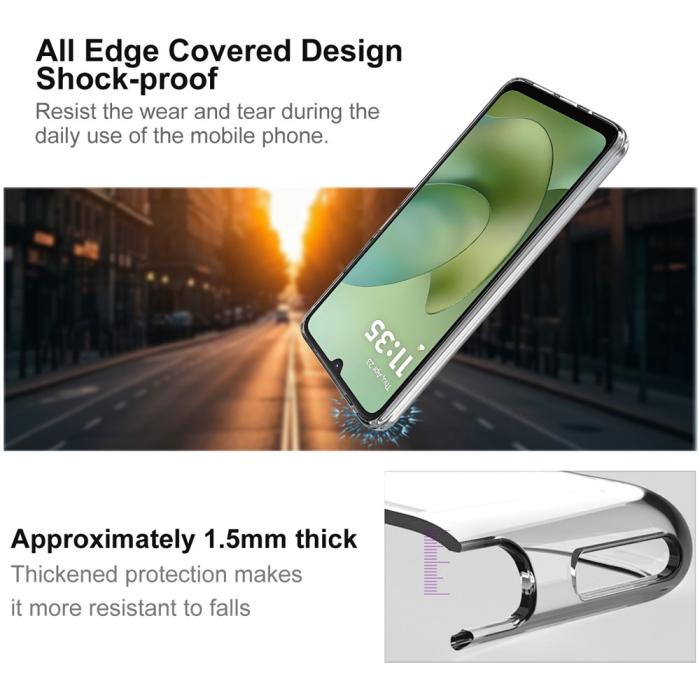 Bild 3, IMAK IMAK Motorola Moto G06 / G06 Power Skal Soft TPU Transparent - Teknikhallen.se