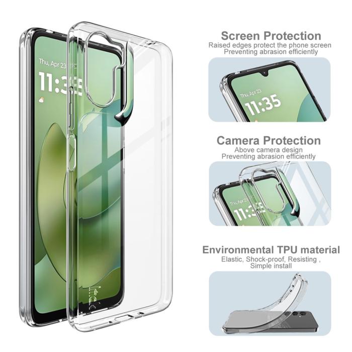 Bild 4, IMAK IMAK Motorola Moto G06 / G06 Power Skal Soft TPU Transparent - Teknikhallen.se