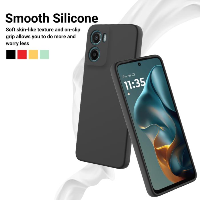 Bild 3,  Motorola Moto G06 Power Skal Liquid Silikon Svart - Teknikhallen.se
