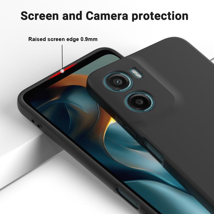 Bild 4,  Motorola Moto G06 Power Skal Liquid Silikon Svart - Teknikhallen.se