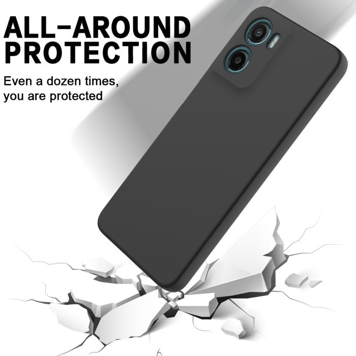 Bild 5,  Motorola Moto G06 Power Skal Liquid Silikon Svart - Teknikhallen.se