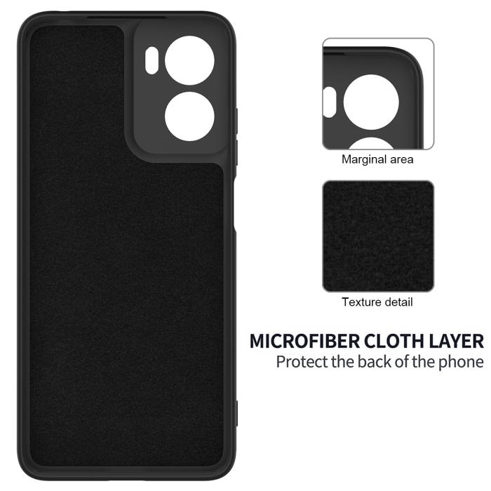 Bild 6,  Motorola Moto G06 Power Skal Liquid Silikon Svart - Teknikhallen.se