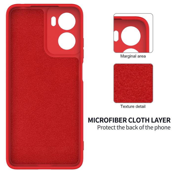 Bild 6,  Motorola Moto G06 Power Skal Liquid Silikon Röd - Teknikhallen.se