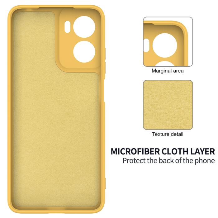 Bild 6,  Motorola Moto G06 Power Skal Liquid Silikon Gul - Teknikhallen.se