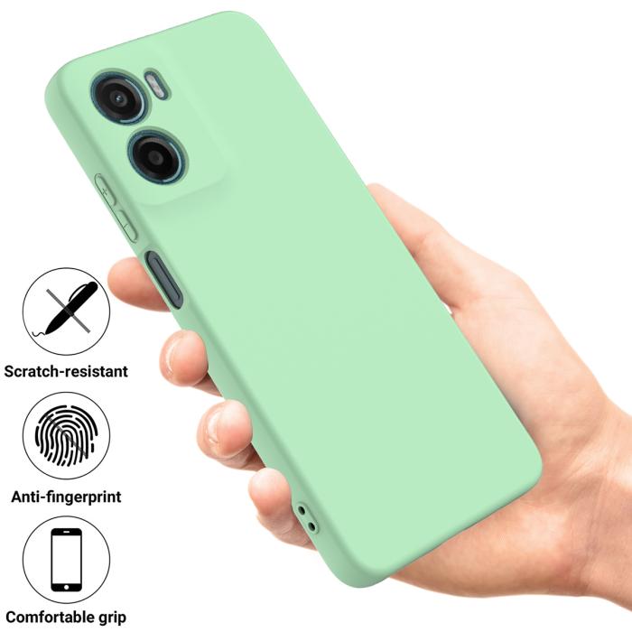 Bild 2,  Motorola Moto G06 Power Skal Liquid Silikon Grön - Teknikhallen.se