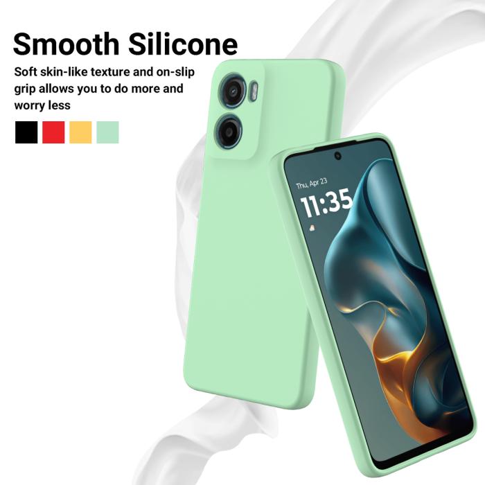 Bild 3,  Motorola Moto G06 Power Skal Liquid Silikon Grön - Teknikhallen.se