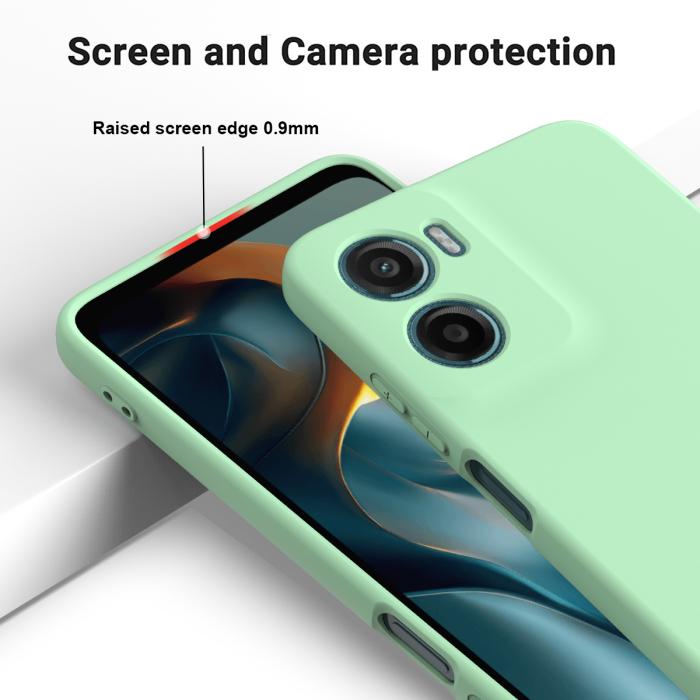 Bild 4,  Motorola Moto G06 Power Skal Liquid Silikon Grön - Teknikhallen.se