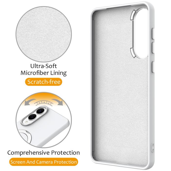 Bild 3,  Samsung Galaxy S25 Edge Skal MagSafe Kickstand Hybrid Vit - Teknikhallen.se