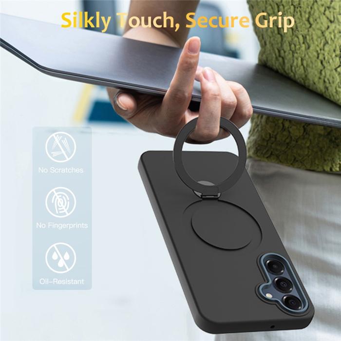Bild 2,  Samsung Galaxy A16 Skal MagSafe Kickstand Hybrid Svart - Teknikhallen.se