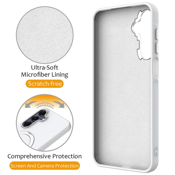 Bild 3,  Samsung Galaxy A16 Skal MagSafe Kickstand Hybrid Vit - Teknikhallen.se