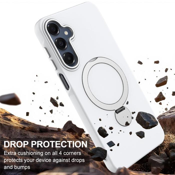 Bild 4,  Samsung Galaxy A16 Skal MagSafe Kickstand Hybrid Vit - Teknikhallen.se