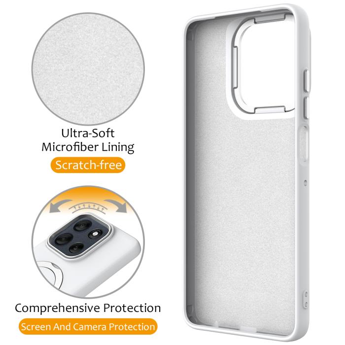 Bild 3,  Motorola Moto G15/G15 Power Skal MagSafe Kickstand Hybrid Vit - Teknikhallen.se