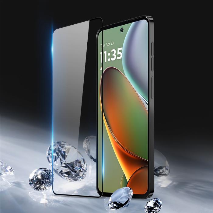 Bild 2,  Motorola Moto G15/G15 Power Skärmskydd Heltäckande Härdat Glas - Teknikhallen.se