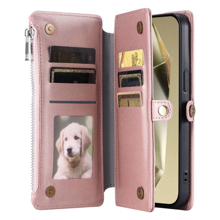 Bild 3,  Samsung Galaxy A27 Fodral Multifunktionellt Roséguld - Teknikhallen.se