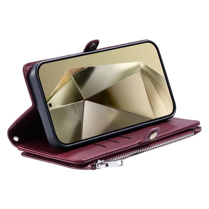 Bild 4,  Samsung Galaxy A27 Fodral Multifunktionellt Vinröd - Teknikhallen.se