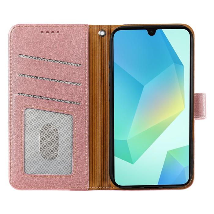 Bild 2,  Samsung Galaxy A27 Plånboksfodral Läder Roséguld - Teknikhallen.se