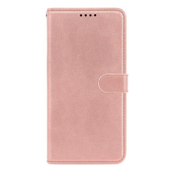 Bild 5,  Samsung Galaxy A27 Plånboksfodral Läder Roséguld - Teknikhallen.se