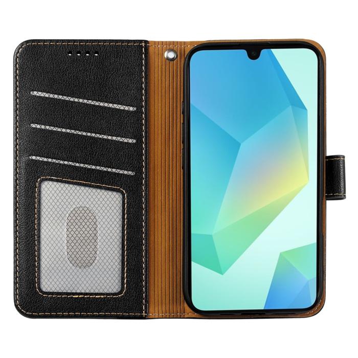 Bild 2,  Samsung Galaxy A27 Plånboksfodral Läder Svart - Teknikhallen.se