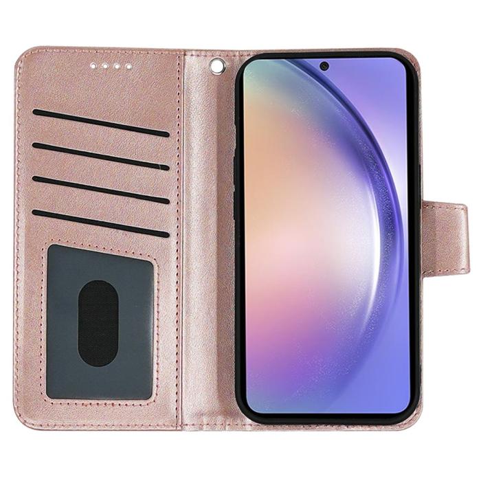Bild 2,  Samsung Galaxy A27 Fodral Läder Roséguld - Teknikhallen.se
