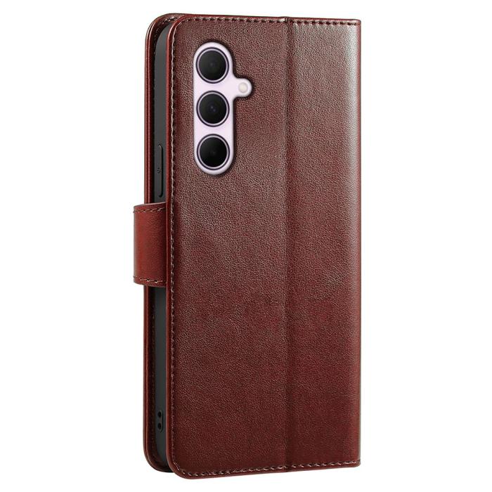 Bild 5,  Samsung Galaxy A27 Fodral Läder Brun - Teknikhallen.se