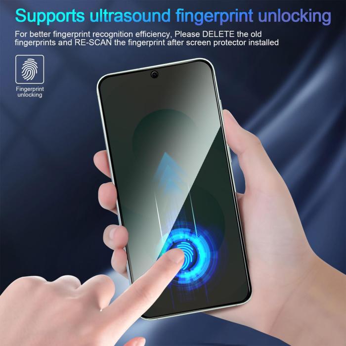 Bild 3,  Samsung Galaxy A27 Skärmskydd Heltäckande Härdat Glas Privacy - Teknikhallen.se