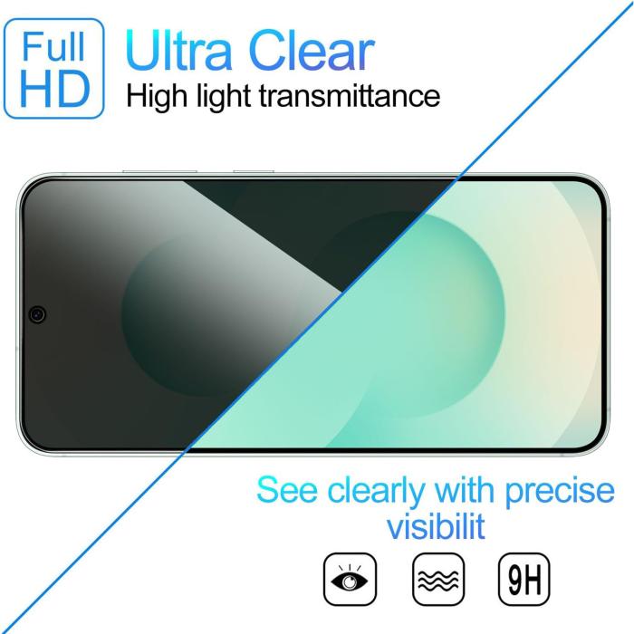 Bild 4,  Samsung Galaxy A27 Skärmskydd Heltäckande Härdat Glas Privacy - Teknikhallen.se
