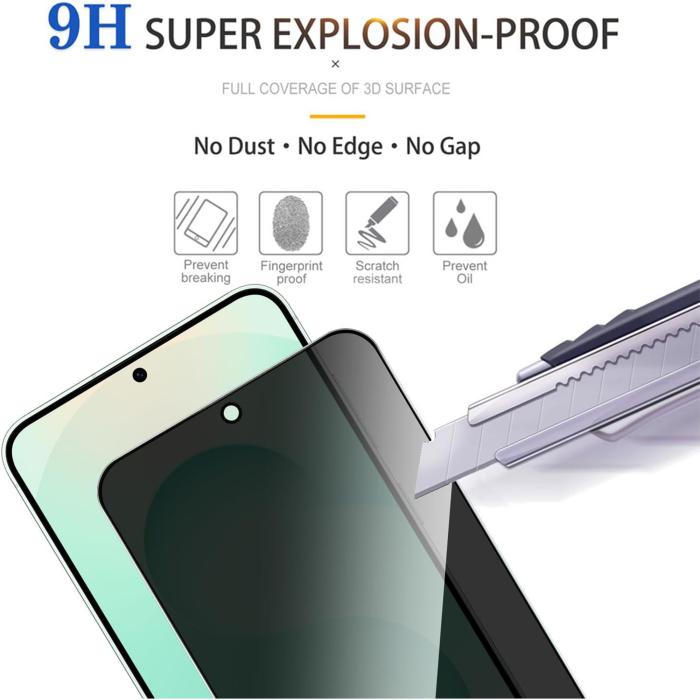 Bild 5,  Samsung Galaxy A27 Skärmskydd Heltäckande Härdat Glas Privacy - Teknikhallen.se