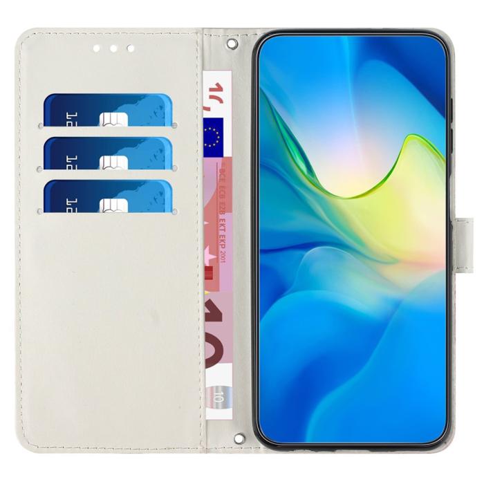 Bild 2,  Samsung Galaxy A26/A17/A16 Fodral Läder Marmor Lila - Teknikhallen.se