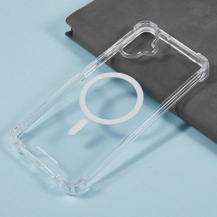 Bild 3,  Samsung Galaxy A07 4G Skal MagSafe Shookproof Transparent - Teknikhallen.se