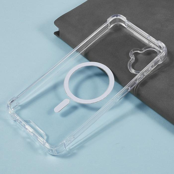 Bild 4,  Samsung Galaxy A07 4G Skal MagSafe Shookproof Transparent - Teknikhallen.se