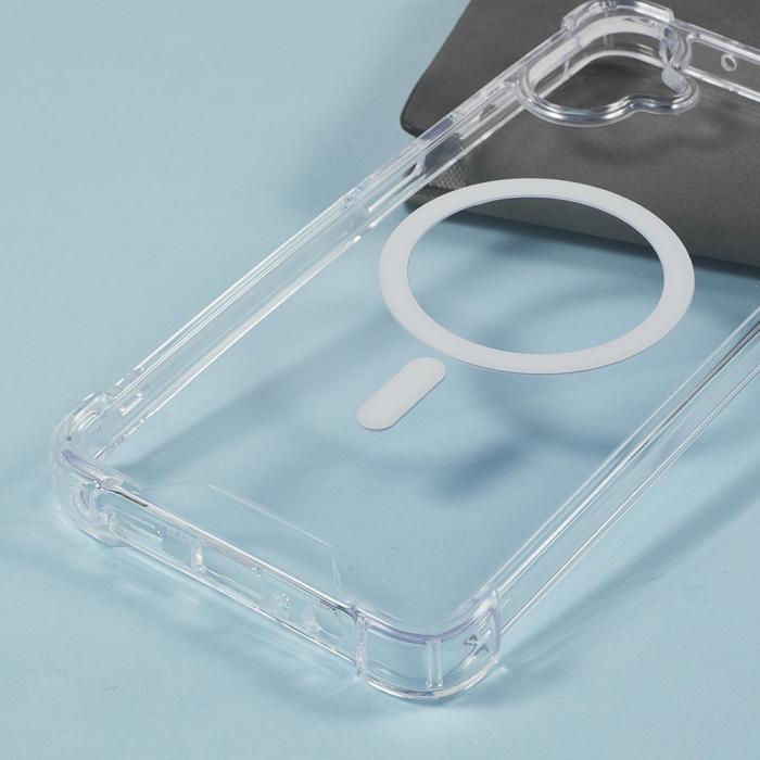 Bild 6,  Samsung Galaxy A07 4G Skal MagSafe Shookproof Transparent - Teknikhallen.se