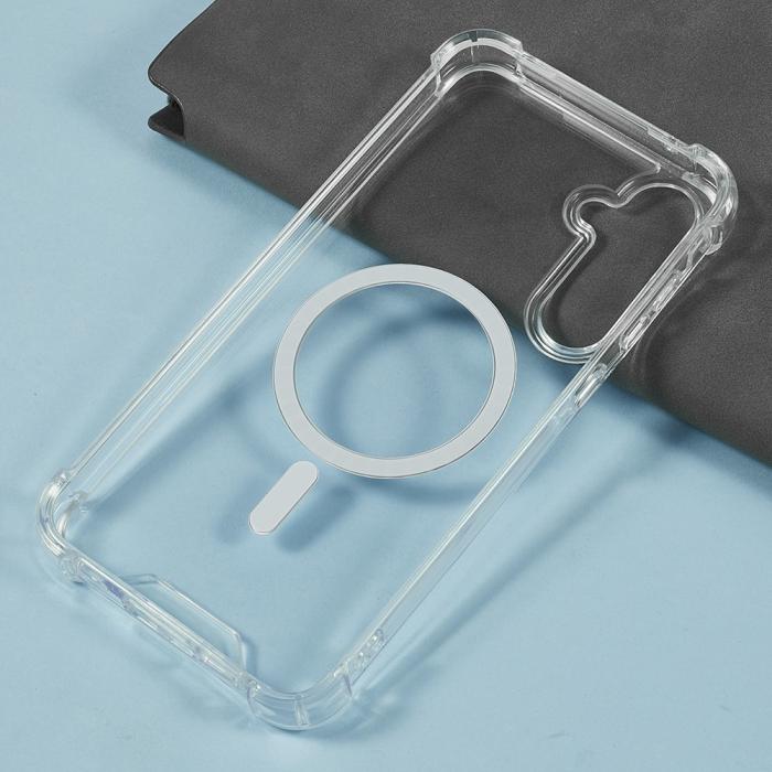 Bild 4,  Samsung Galaxy A17 / A16 Skal MagSafe Shookproof Transparent - Teknikhallen.se