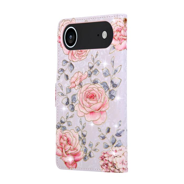 Bild 6,  iPhone Air Fodral RFID Läder Rosa Blommor - Teknikhallen.se