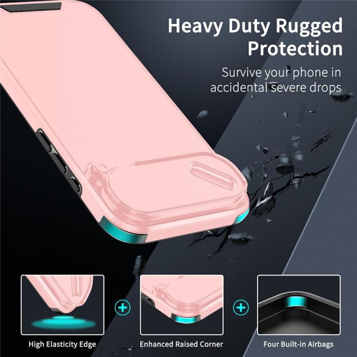 Bild 2,  iPhone Air Skal Hybrid Armor CamCover Rosa - Teknikhallen.se