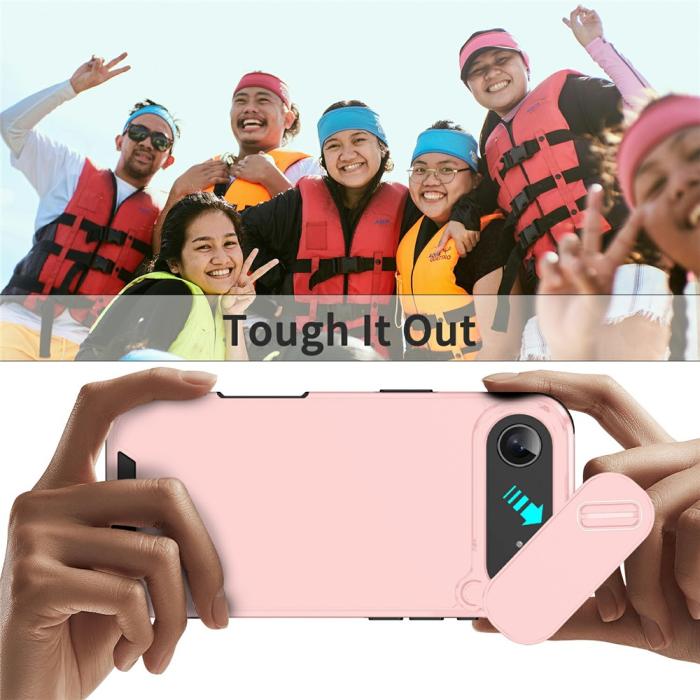 Bild 6,  iPhone Air Skal Hybrid Armor CamCover Rosa - Teknikhallen.se