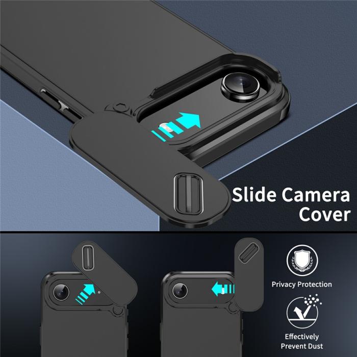 Bild 3,  iPhone Air Skal Hybrid Armor CamCover Svart - Teknikhallen.se