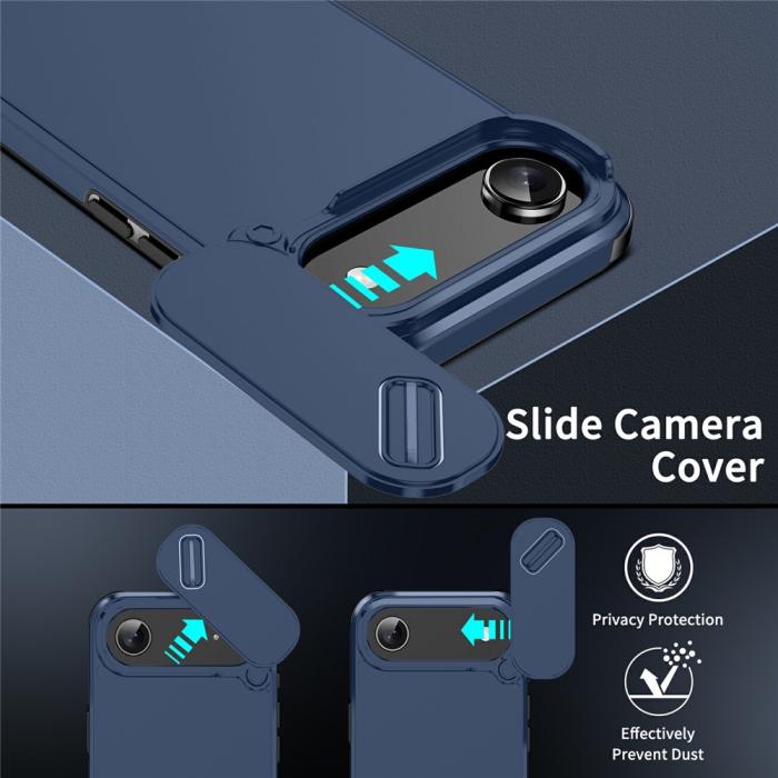 Bild 3,  iPhone Air Skal Hybrid Armor CamCover Blå - Teknikhallen.se