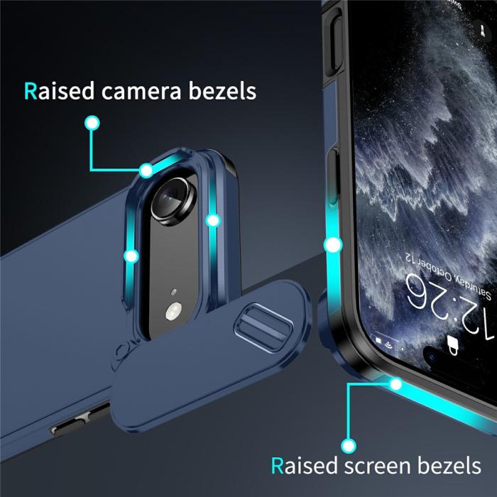 Bild 5,  iPhone Air Skal Hybrid Armor CamCover Blå - Teknikhallen.se
