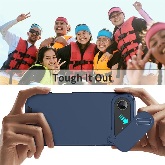 Bild 6,  iPhone Air Skal Hybrid Armor CamCover Blå - Teknikhallen.se