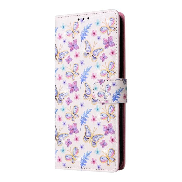 Bild 6,  Samsung Galaxy S26 Plus Fodral RFID Läder Fjärilar/Blommor - Teknikhallen.se