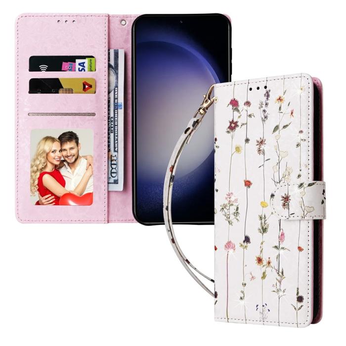 Bild 5,  Samsung Galaxy S26 Plus Fodral RFID Läder Små Blommor - Teknikhallen.se