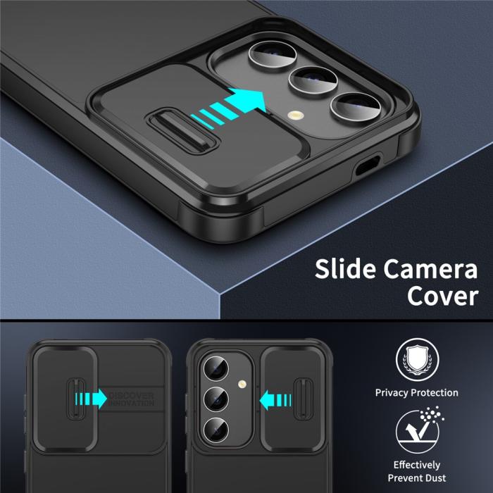 Bild 3,  Samsung Galaxy S26 Skal Hybrid Armor CamCover Svart - Teknikhallen.se