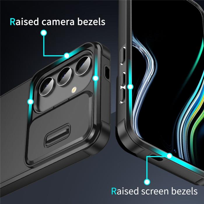 Bild 5,  Samsung Galaxy S26 Skal Hybrid Armor CamCover Svart - Teknikhallen.se